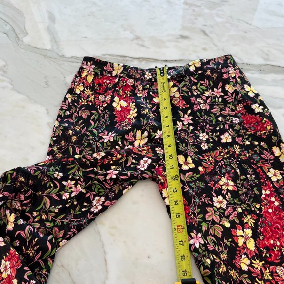 ETRO BLACK BROWN MULTI FLORAL VISCOSE TROUSERS MODEL 19212 SIZE IT 44 / US 8 NWT - Picture 12 of 17